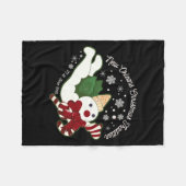 New Orleans Mr Bingle Christmas Tradition Snowmen Fleecedecke (Vorderseite (Horizontal))