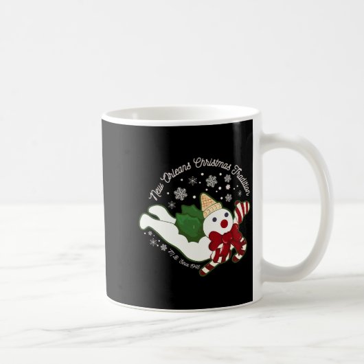 New Orleans Mr Bingle Christmas Tradition Snowmen  Kaffeetasse (Rechts)