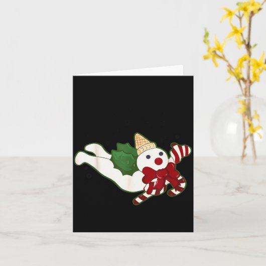 New Orleans Mr Bingle Christmas Tradition Snowmen Karte (Gelbe Blume)