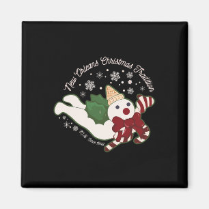 New Orleans Mr Bingle Weihnachtstradition Schneemä Magnet