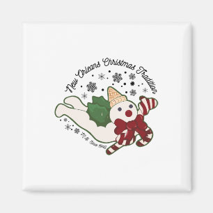 New Orleans Mr Bingle Weihnachtstradition Schneemä Magnet