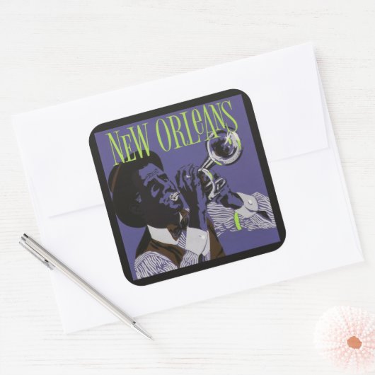 New Orleans Music Aufkleber (Umschlag)