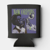 New Orleans Music - benutzerdefinierte Monogramm k Dosenkühler (Rückseite)