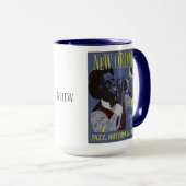 New Orleans Music - benutzerdefinierte Monogramm-T Tasse (VorderseiteRechts)