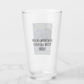 New Orleans Music - benutzerdefinierter Text Glas (Rückseite)