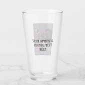 New Orleans Music - benutzerdefinierter Text Glas (Rückseite)