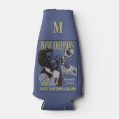 New Orleans Music Custom Monogram cooler Flaschenkühler (Vorderseite)