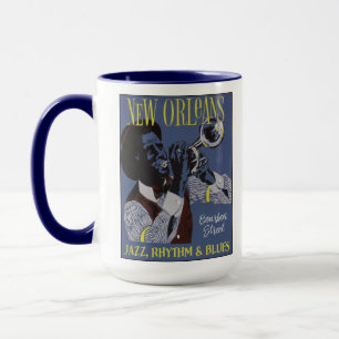 New Orleans Music individuelle Monogramm-Tassen Tasse