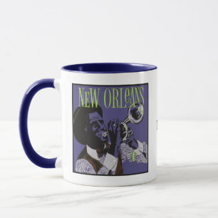 New Orleans Music individuelle Monogramm-Tassen Tasse