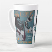 New Orleans Music individuelle Name Milchtasse (Linke Ecke)