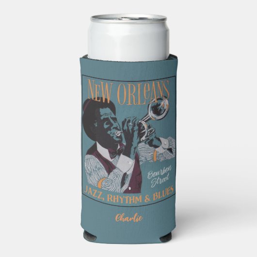New Orleans Music individuelle Name Selters Dosenkühler (Seltzer Vorderseite)