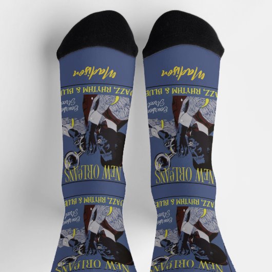 New Orleans Music individuelle Name Socken (Oben)