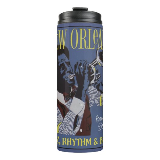 New Orleans Music individuelle Name tumbler Thermosbecher (Vorderseite)