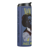 New Orleans Music individuelle Name tumbler Thermosbecher (Nach links gedreht)