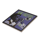 New Orleans Music Keramiken Fliese (Seite)