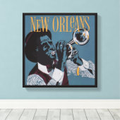 New Orleans Music Leinwand drucken (Insitu (Holzboden))