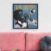 New Orleans Music Leinwand drucken (Insitu (Wohnzimmer))