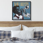 New Orleans Music Leinwand drucken (Insitu (Schlafzimmer))