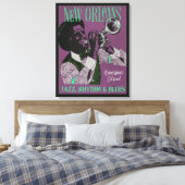 New Orleans Music Leinwand drucken (Insitu (Schlafzimmer))