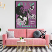 New Orleans Music Leinwand drucken (Insitu (Wohnzimmer))