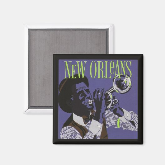 New Orleans Music Magnet (Vorderseite/Rückseite)