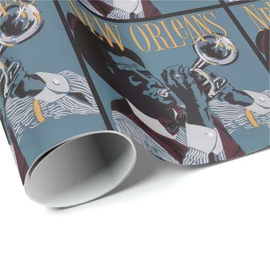 New Orleans Music Packpapier (Rolleneckpunkt)