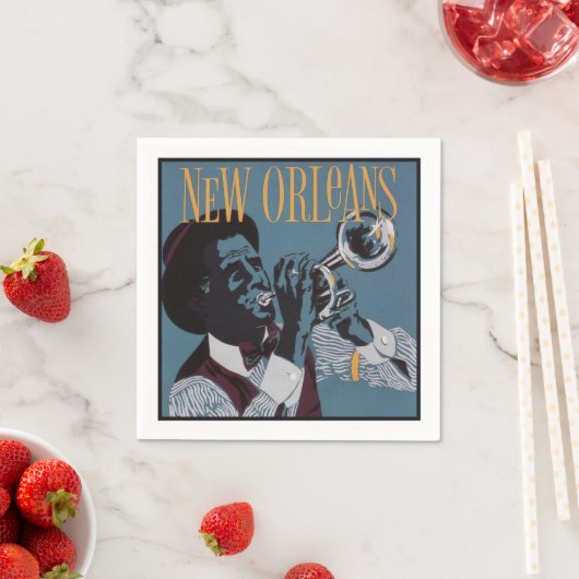 New Orleans Music paper napkins Serviette (Beispiel)