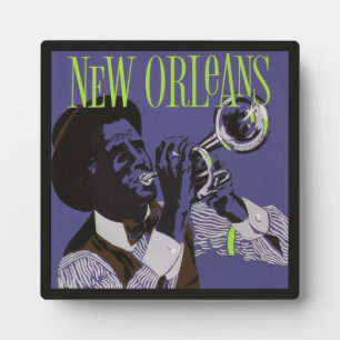 New Orleans Music Plakette Fotoplatte