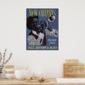 New Orleans Music poster 1/3 (Küche)