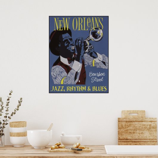 New Orleans Music poster 1/3 (Küche)