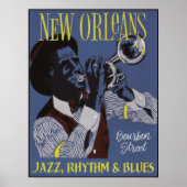 New Orleans Music poster 1/3 (Vorne)