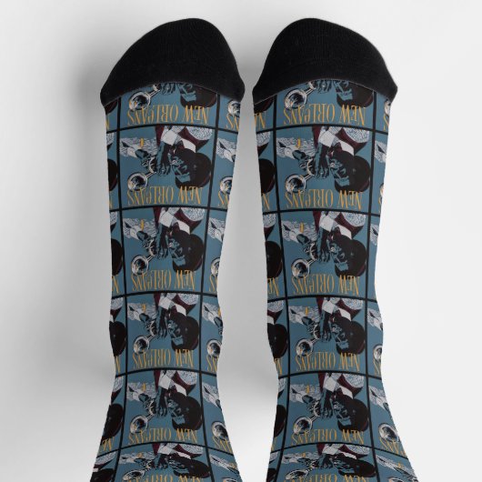 New Orleans Music Socken (Oben)