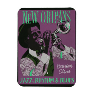New Orleans Musikmagnet Magnet