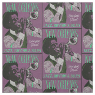 New Orleans Musikstoff Stoff