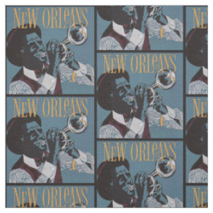 New Orleans Musikstoff Stoff