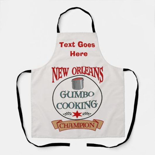 New Orleans Nachbarschaften, Text hinzufügen, Schü Schürze (Vorderseite)