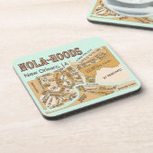 New Orleans Neighhoods Map, NOLA_HOODS Getränkeuntersetzer (Linke Seite)