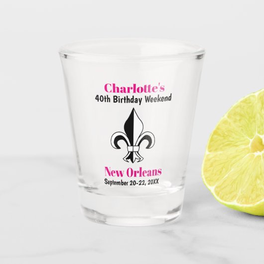 New Orleans New Orleans New Orleans New Orleans Fe Schnapsglas (Vorderseite)