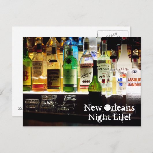 New Orleans Night Life! Postkarte (Vorne/Hinten)