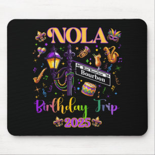 New Orleans Nola 2025 Mädchen-Geburtstags-Junggese Mousepad