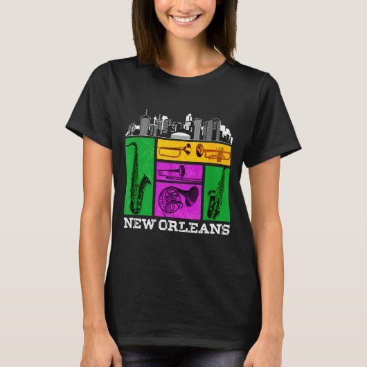New Orleans, Nola And The Big Easy Men, Women And T-Shirt (Vorderseite)