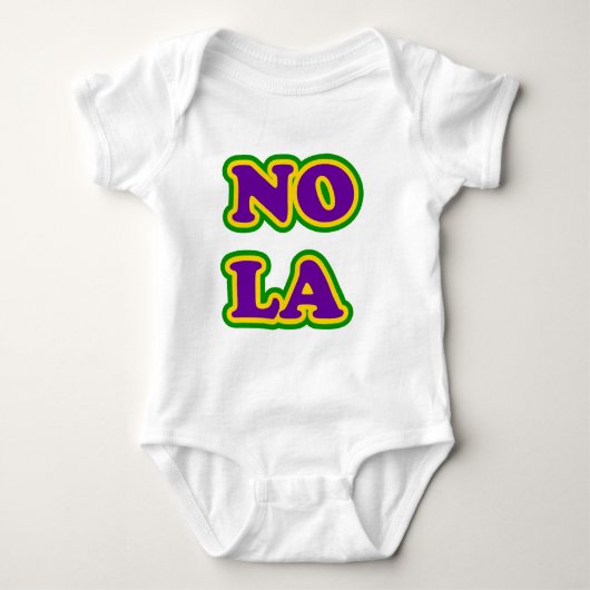 New Orleans NOLA Baby Strampler (Vorderseite)