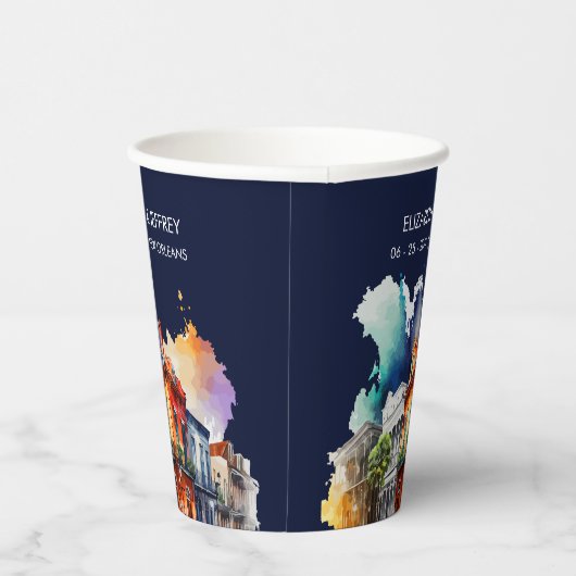 New Orleans Nola Louisiana - Hochzeitsfeier Pappbecher (Rechts)