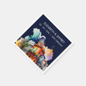 New Orleans Nola Louisiana - Hochzeitsfeier Serviette (Ecke)