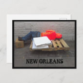 New Orleans Obdachlose Postkarte (Vorne/Hinten)