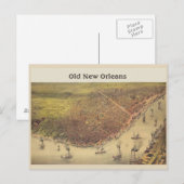 New Orleans Old Time Flussufer Postkarte (Vorne/Hinten)