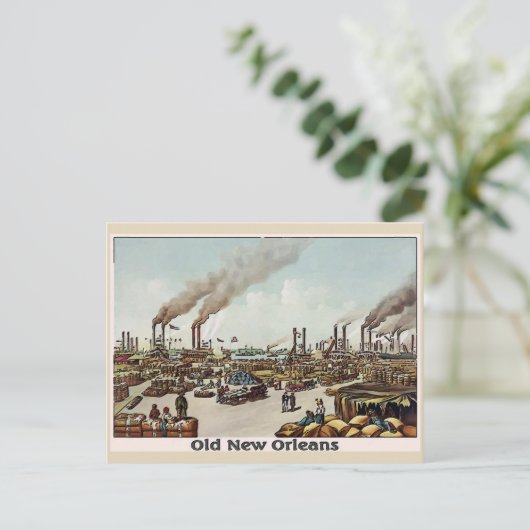 New Orleans Old Time River Front Postkarte (Stehend Vorderseite)