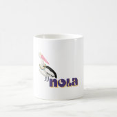 New Orleans Pelikan mit Perlen Kaffeetasse (Mittel)