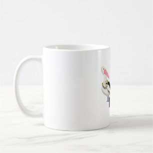 New Orleans Pelikan mit Perlen Kaffeetasse