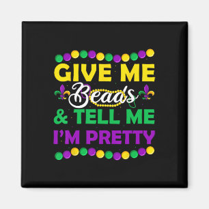 New Orleans Perlen Mardi Gras Party Bekleidung Lus Magnet